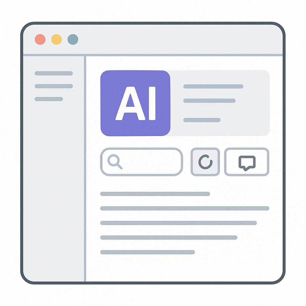 Скриншот интерфейса AI
